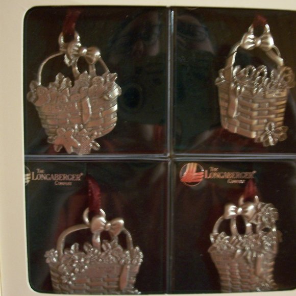 Longaberger Other - Longaberger Commemorative Christmas Basket Ornaments